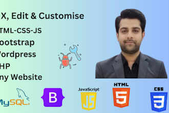 fix any bug from PHP, wordpress, HTML, CSS, mysql and javascript