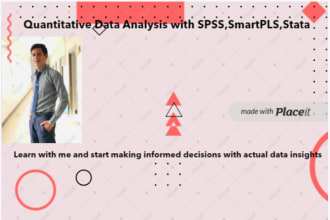 do quantitative data analysis by spss, smartpls, and stata
