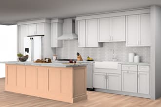 do kitchen 3d design and render using 2020 software