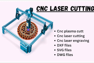 do industrial cnc drawing, dxf file for cnc laser cutting and engraving