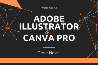 do any graphic design work in adobe illustrator and canva