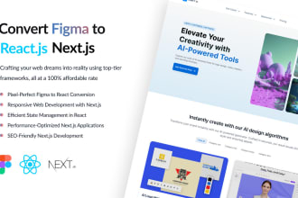 convert figma to responsive react js next js websites