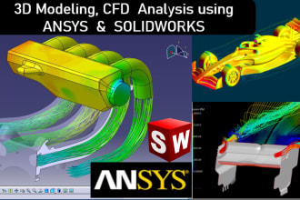 do 3d cad modeling, product design, fea, cfd using solidworks and ansys