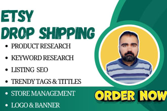 do etsy drop shipping and product listing on your etsy store