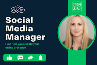 be your professional social media manager for ig, fb and linkedin