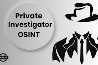 your detective private investigator osint expert  and checker on any target