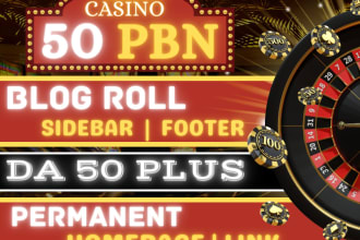 do da50 plus homepage blogroll sidebar footer backlinks