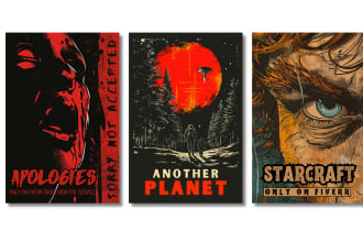 design movie poster, film poster, and retro illustration