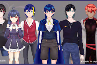 create full colored pngtuber or original character