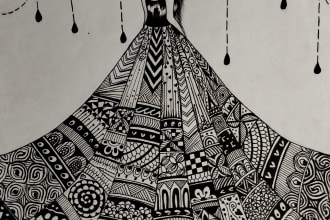 draw unique mandala art designs