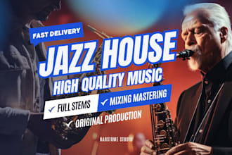 make high quality edm jazz, jazz house and electro swing
