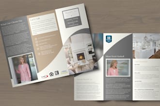 write and design a brochure flyer or booklet in bifold trifold or leaflet format
