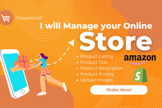 manage amazon, shopify, woo commerce product listing upload