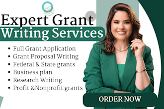 do research, grant proposal writing, grant writing, state and federal grant