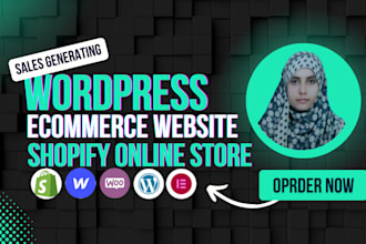 wordpress ecommerce website or multivendor woocommerce one product shopify store