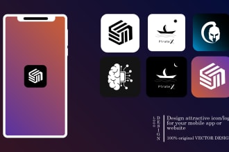 design mobile app icon and logo