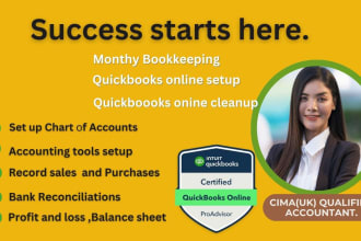 do expert quickbooks online cleanup and bank reconciliation