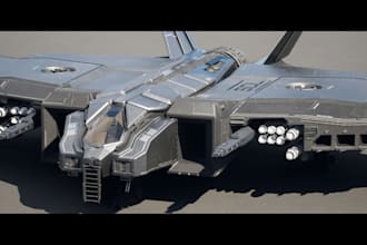 model hard surface scifi vehicles, spaceships