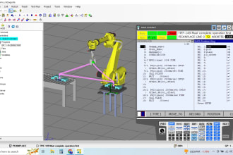 create your fanuc robot program and workcell
