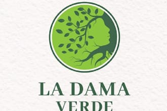 create a feminine and natural bohemian hand drawn logo