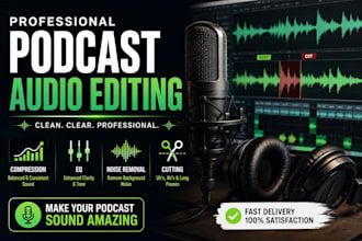 edit audio for your podcast, making it sound amazing