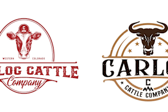 design awesome beautiful farm, ranch logo with express deliver