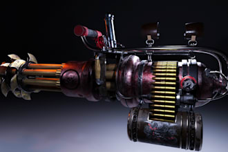 create 3d hardsurface and character modeling for rendering