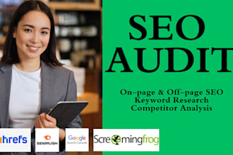 website SEO audit keyword research and competitor analysis
