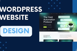 create stunning wordpress landing page ,clone website ,wordpress blog