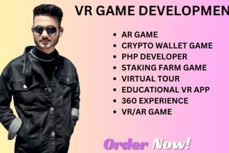 develop ar game, vr game, crypto wallet app, staking farm game, php developer