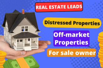 provide distressed, for sale by owner, off market properties with skip tracing