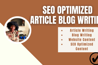 be your SEO website content writer, article and blog writer