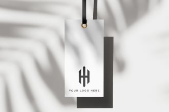 design and artwork fashion hang tag for your business
