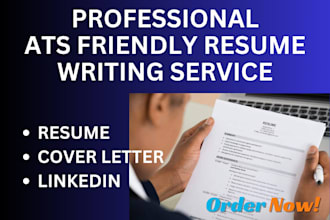 write a professional ats friendly resume, cover letter, and linkedin profile