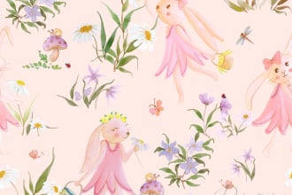 design watercolor seamless pattern for print fabric textile