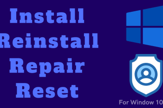 install, fix, repair, reset windows or any other operating system