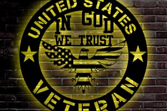 design custom metal wall art sign, engraving, laser cutting cricut, dxf