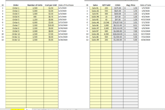do excel sheets and stock management
