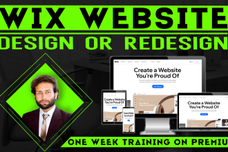 create wix website design redesign wix website online store