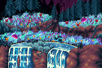 make you a pixel art background