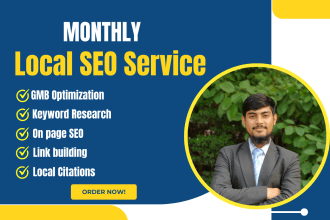 give monthly local SEO services to rank in target locations