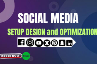 do build and set up business accounts on all social media platforms