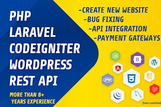 do php mysql, codeigniter affordable premium dynamic site fix laravel bug