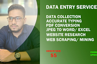 do urgent convert pdf to word, data entry all service