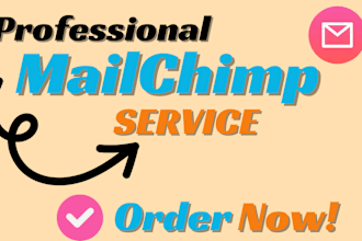 design and setup mailchimp email template newsletter