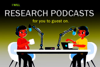 research and book confirmed guests for your podcast