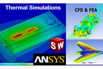 perform thermal simulations,cfd and fea analysis using ansys and solidworks