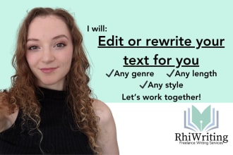 edit or rewrite your short story, novel, or web content