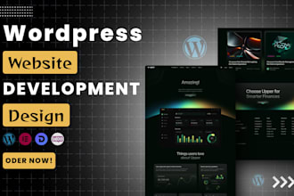 wordpress website design or redesign, wordpress development using elementor pro