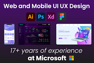 do UI UX design on figma for websites, landing pages, web apps and mobile apps